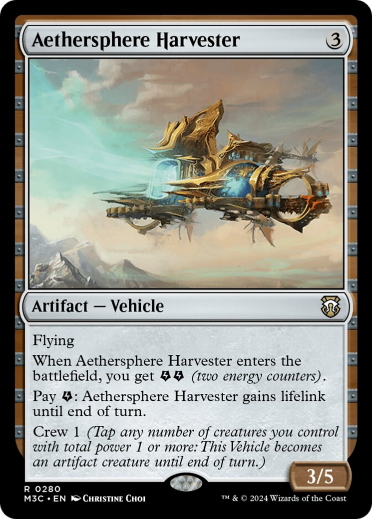 Aethersphere Harvester (Ripple Foil) [Modern Horizons 3 Commander] | Card Merchant Takapuna