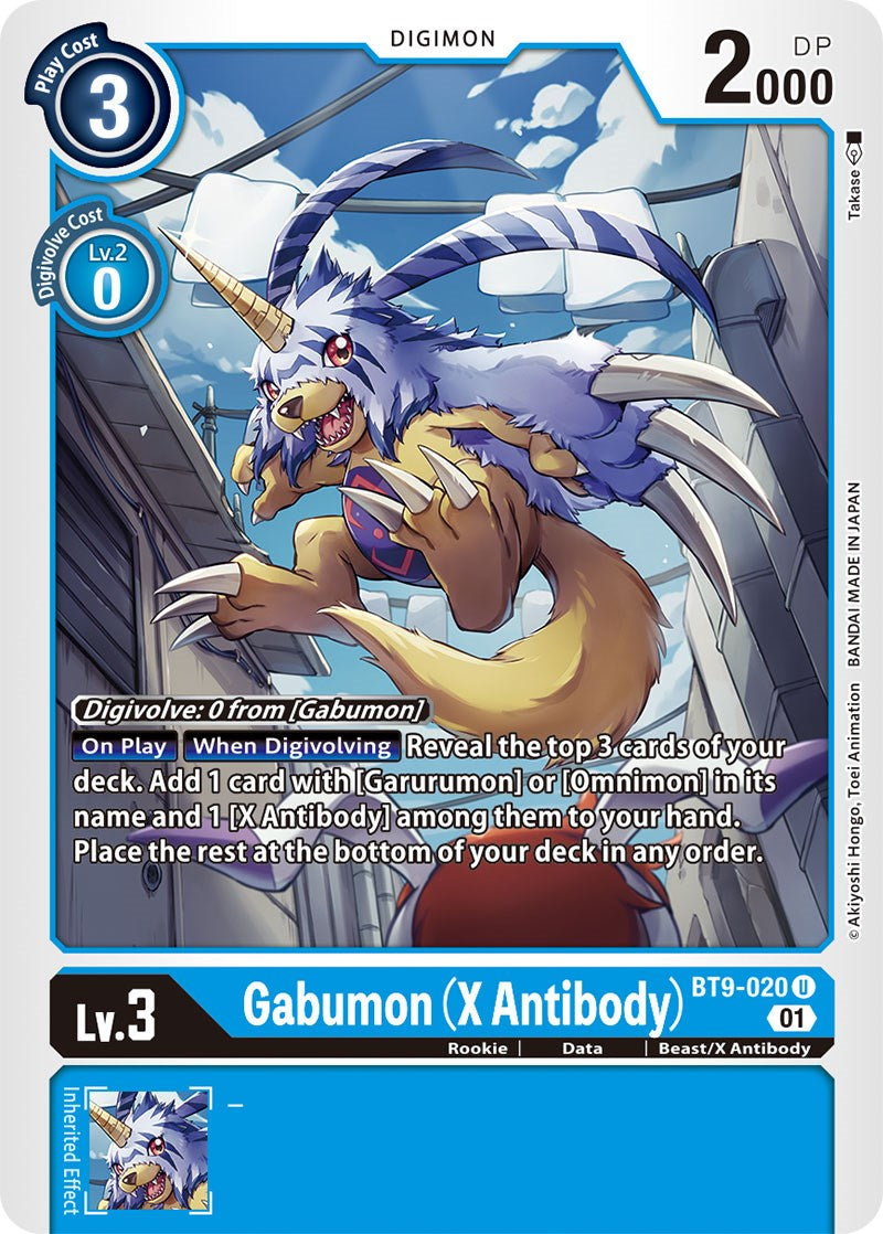 Gabumon (X Antibody) [BT9-020] [X Record] | Card Merchant Takapuna