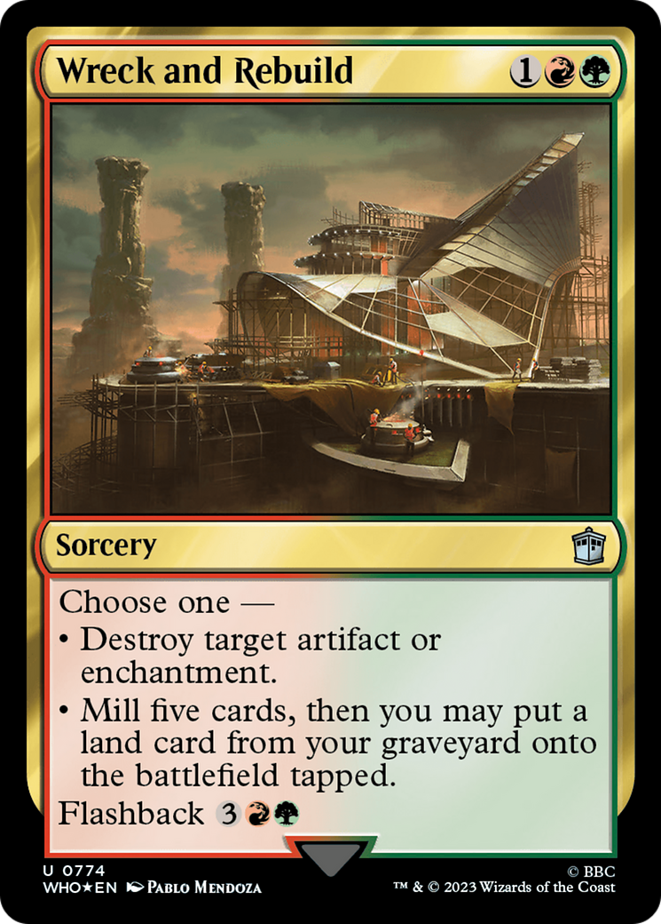 Wreck and Rebuild (Surge Foil) [Doctor Who] | Card Merchant Takapuna