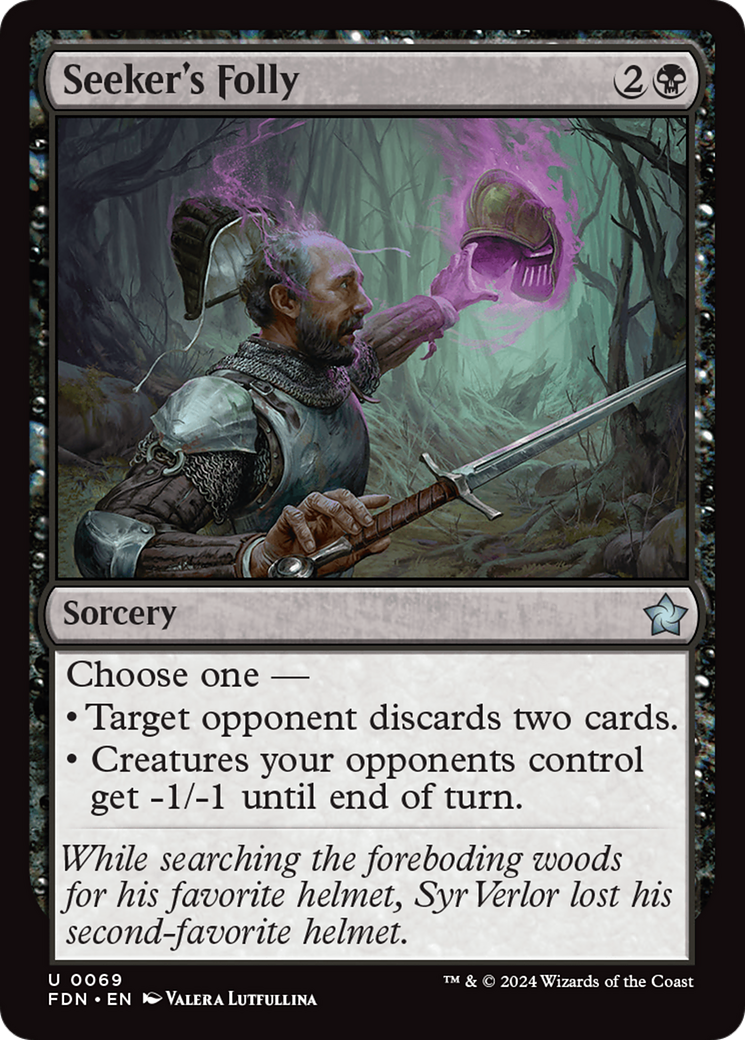 Seeker's Folly [Foundations] | Card Merchant Takapuna