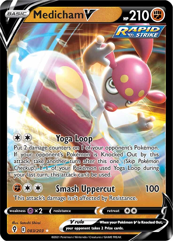 Medicham V (083/203) [Sword & Shield: Evolving Skies] | Card Merchant Takapuna