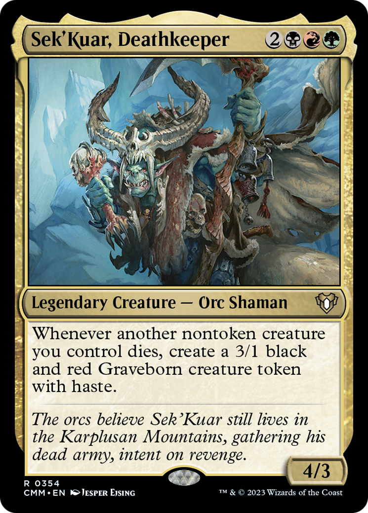 Sek'Kuar, Deathkeeper [Commander Masters] | Card Merchant Takapuna