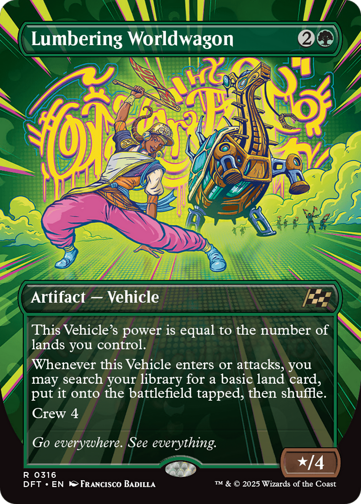 Lumbering Worldwagon (Borderless) [Aetherdrift] | Card Merchant Takapuna