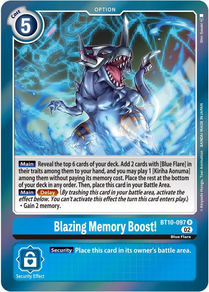 Blazing Memory Boost! [BT10-097] [Xros Encounter] | Card Merchant Takapuna