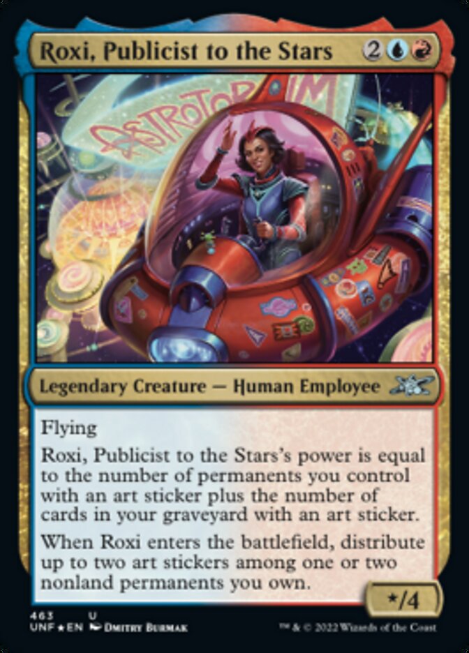 Roxi, Publicist to the Stars (Galaxy Foil) [Unfinity] | Card Merchant Takapuna