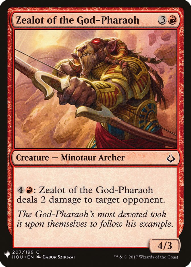 Zealot of the God-Pharaoh [Mystery Booster] | Card Merchant Takapuna