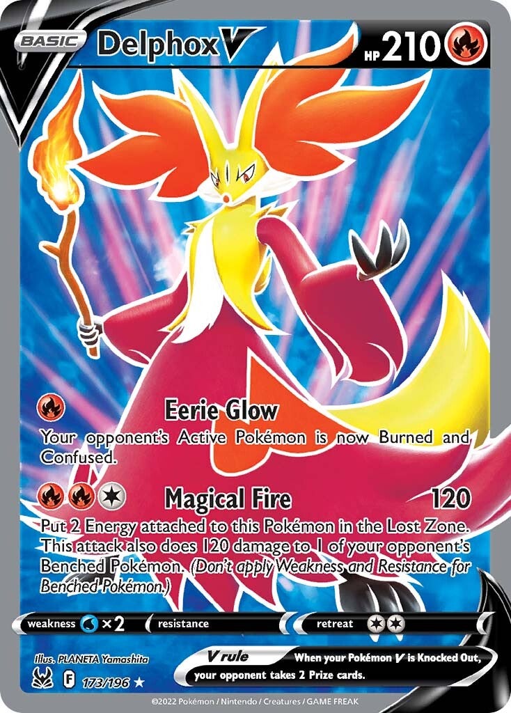 Delphox V (173/196) [Sword & Shield: Lost Origin] | Card Merchant Takapuna