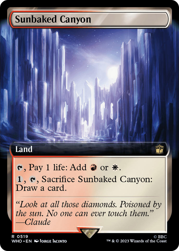 Sunbaked Canyon (Extended Art) [Doctor Who] | Card Merchant Takapuna