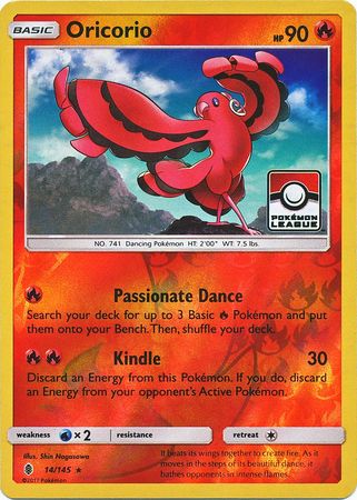 Oricorio (14/145) (League Promo) [Sun & Moon: Guardians Rising] | Card Merchant Takapuna