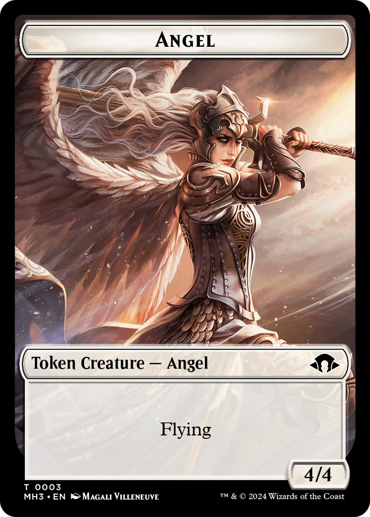 Eldrazi Spawn // Angel Double-Sided Token [Modern Horizons 3 Tokens] | Card Merchant Takapuna