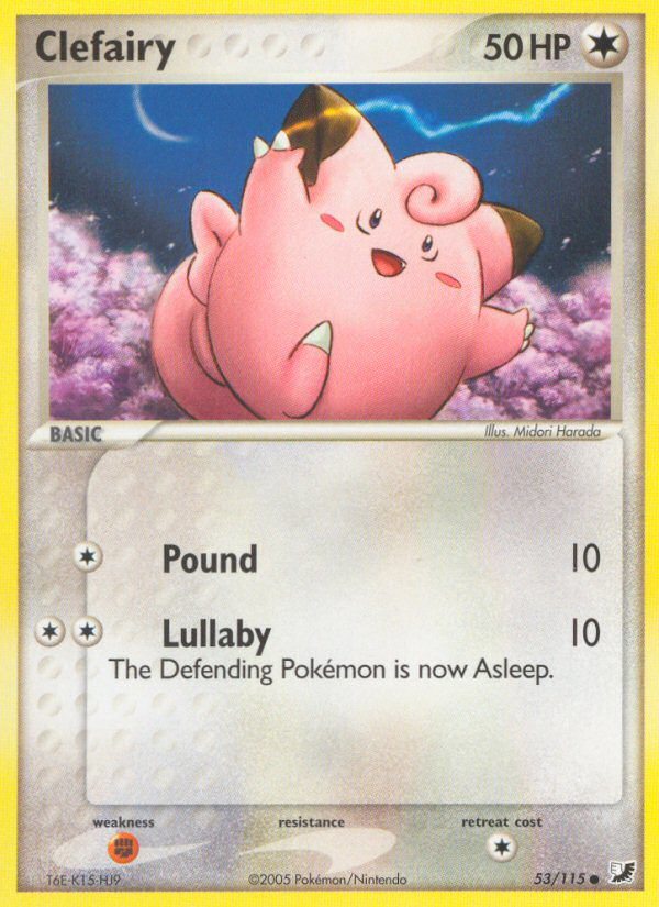 Clefairy (53/115) [EX: Unseen Forces] | Card Merchant Takapuna