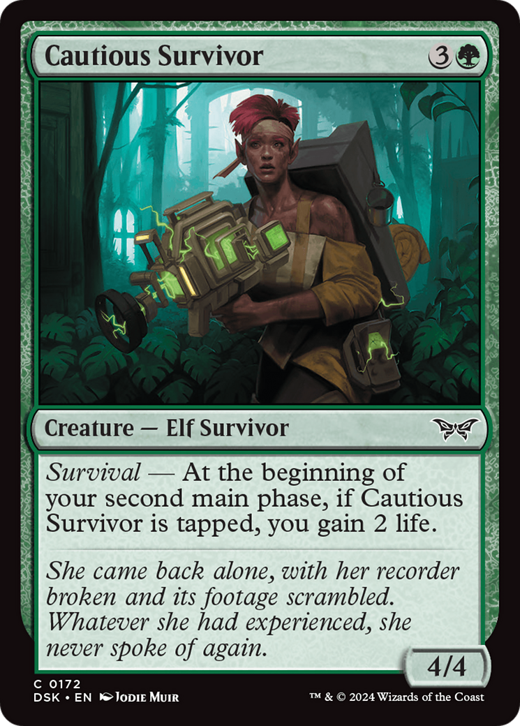 Cautious Survivor [Duskmourn: House of Horror] | Card Merchant Takapuna