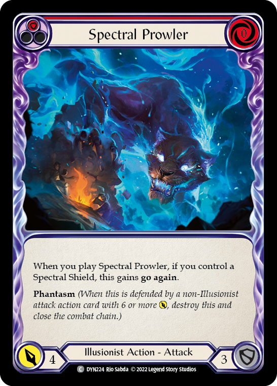 Spectral Prowler (Red) [DYN224] (Dynasty) | Card Merchant Takapuna