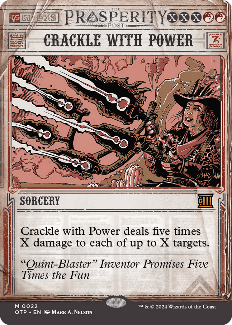 Crackle with Power [Outlaws of Thunder Junction: Breaking News] | Card Merchant Takapuna