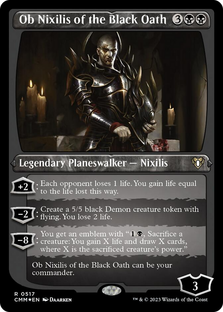 Ob Nixilis of the Black Oath (Foil Etched) [Commander Masters] | Card Merchant Takapuna