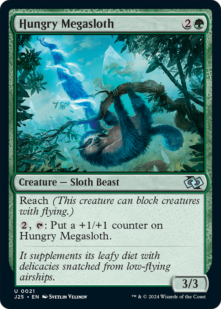 Hungry Megasloth [Foundations Jumpstart] | Card Merchant Takapuna