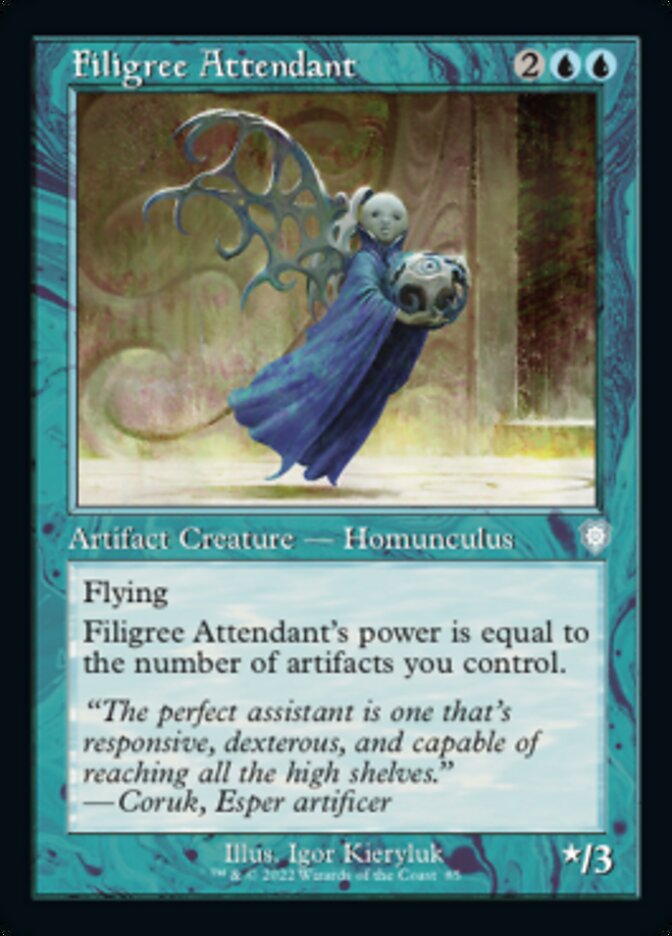 Filigree Attendant (Retro) [The Brothers' War Commander] | Card Merchant Takapuna