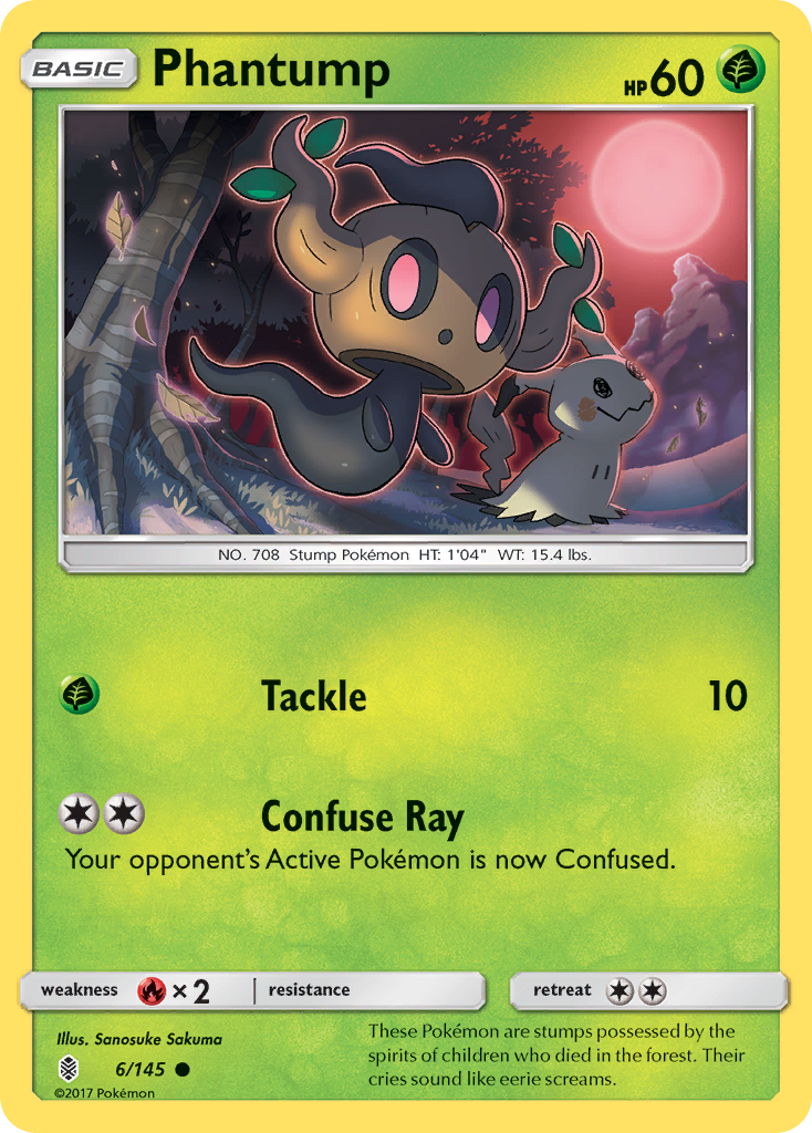 Phantump (6/145) [Sun & Moon: Guardians Rising] | Card Merchant Takapuna