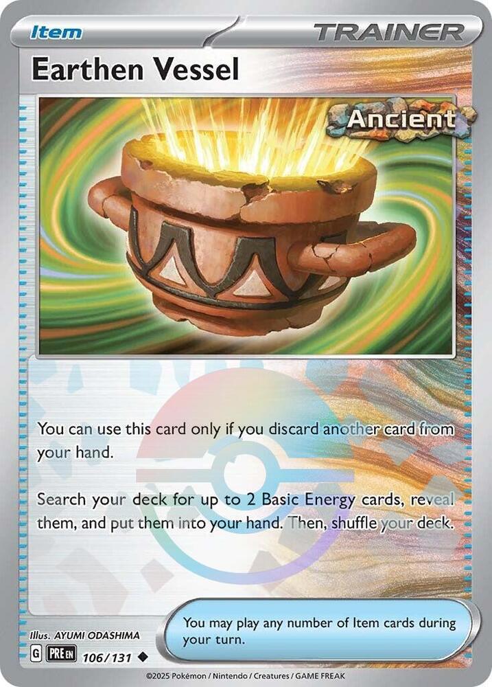 Earthen Vessel (106/131) (Poke Ball Pattern) [Scarlet & Violet: Prismatic Evolutions] | Card Merchant Takapuna