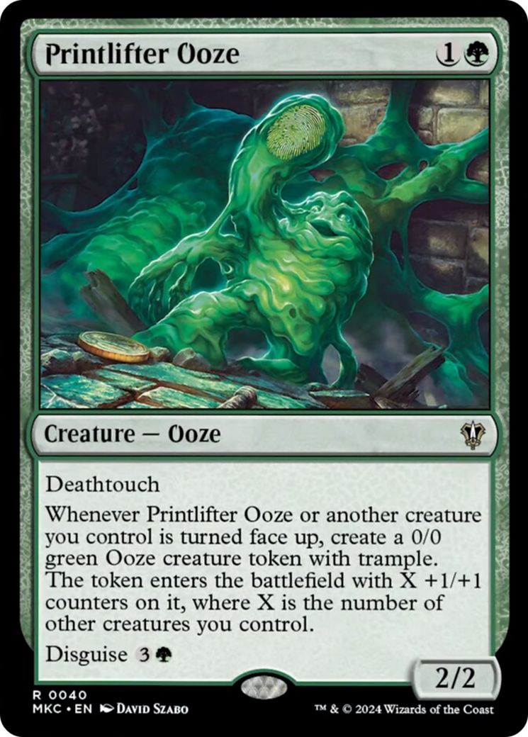 Printlifter Ooze [Murders at Karlov Manor Commander] | Card Merchant Takapuna