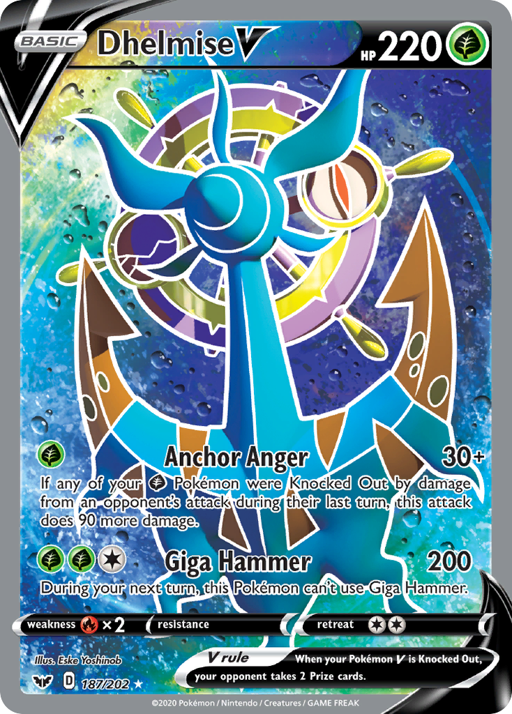 Dhelmise V (187/202) [Sword & Shield: Base Set] | Card Merchant Takapuna