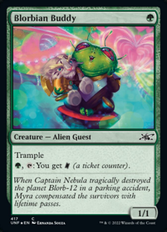 Blorbian Buddy (Galaxy Foil) [Unfinity] | Card Merchant Takapuna