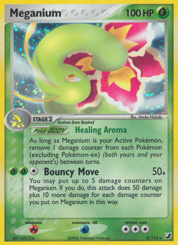 Meganium (9/115) [EX: Unseen Forces] | Card Merchant Takapuna