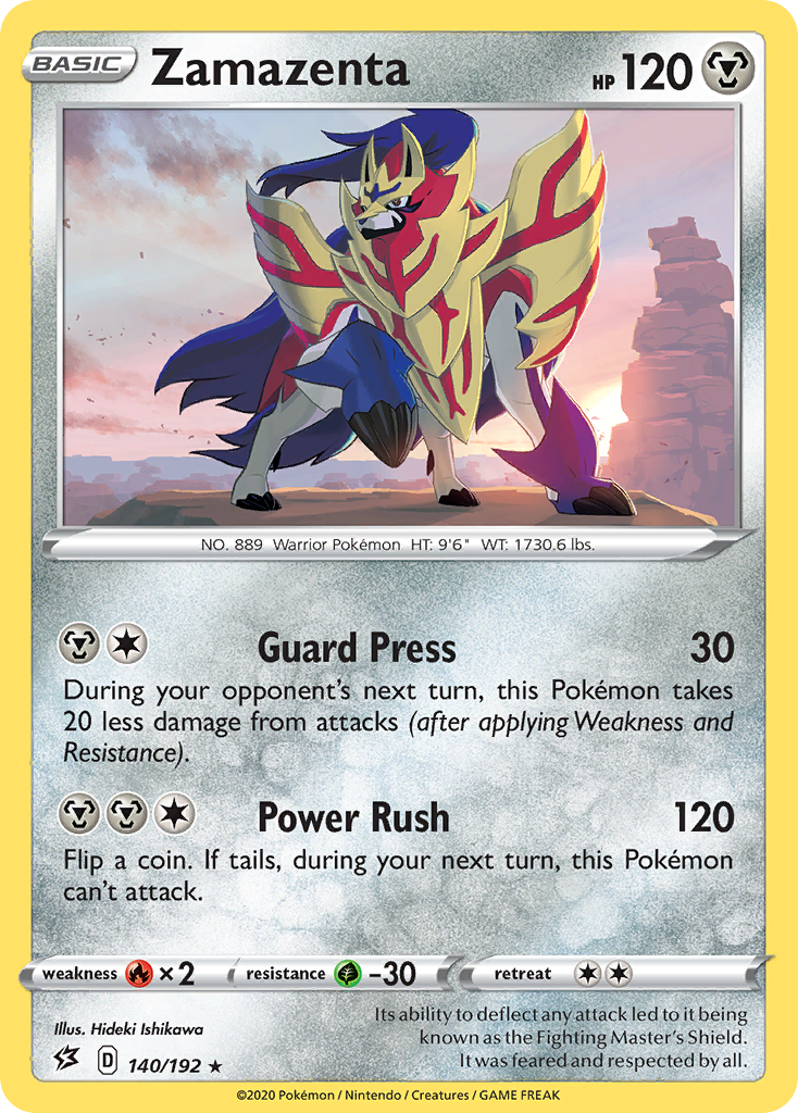 Zamazenta (140/192) [Sword & Shield: Rebel Clash] | Card Merchant Takapuna