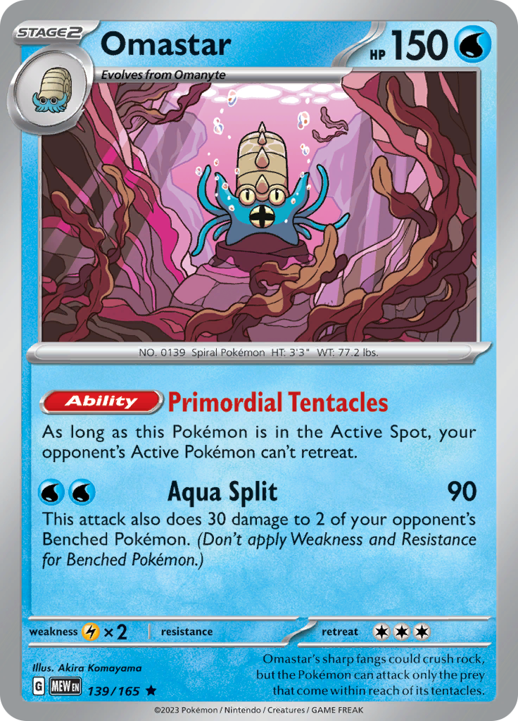 Omastar (139/165) [Scarlet & Violet 151] | Card Merchant Takapuna