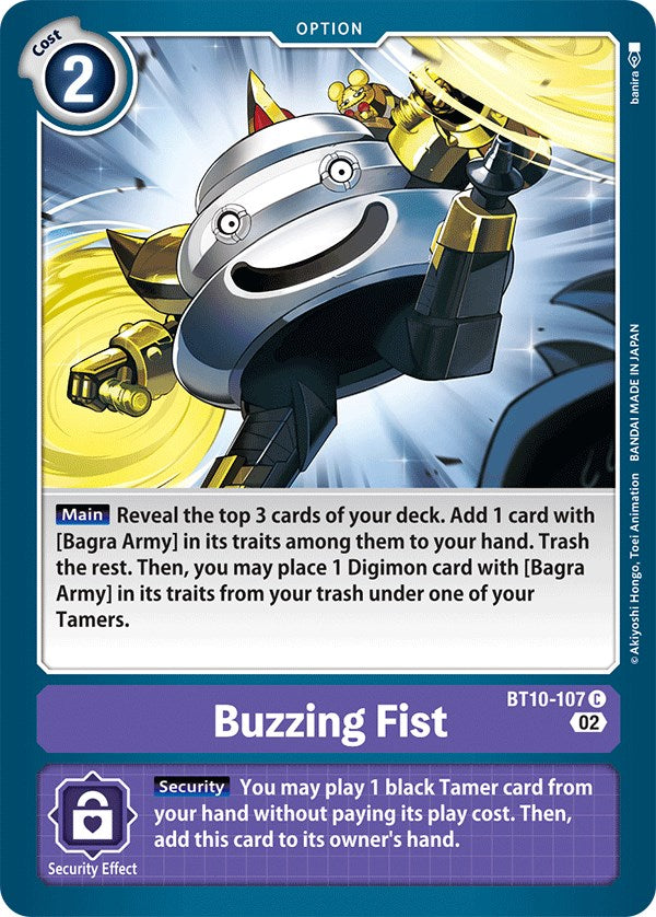 Buzzing Fist [BT10-107] [Xros Encounter] | Card Merchant Takapuna