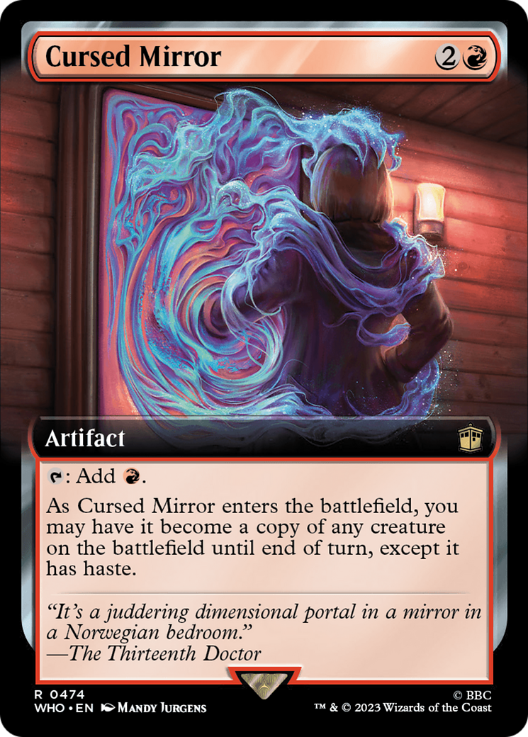 Cursed Mirror (Extended Art) [Doctor Who] | Card Merchant Takapuna