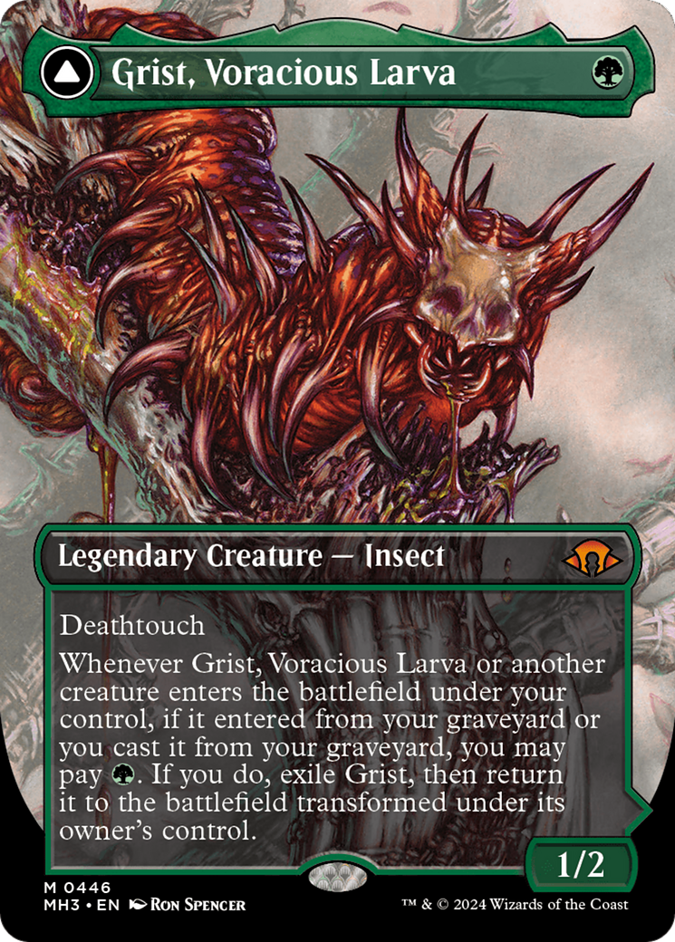 Grist, Voracious Larva // Grist, the Plague Swarm (Borderless) [Modern Horizons 3] | Card Merchant Takapuna