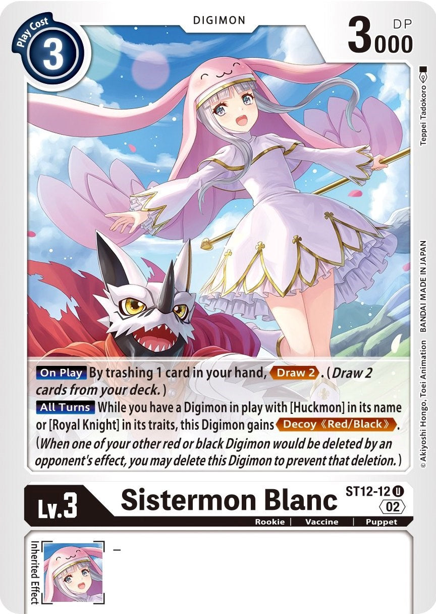 Sistermon Blanc [ST12-12] [Starter Deck: Jesmon] | Card Merchant Takapuna