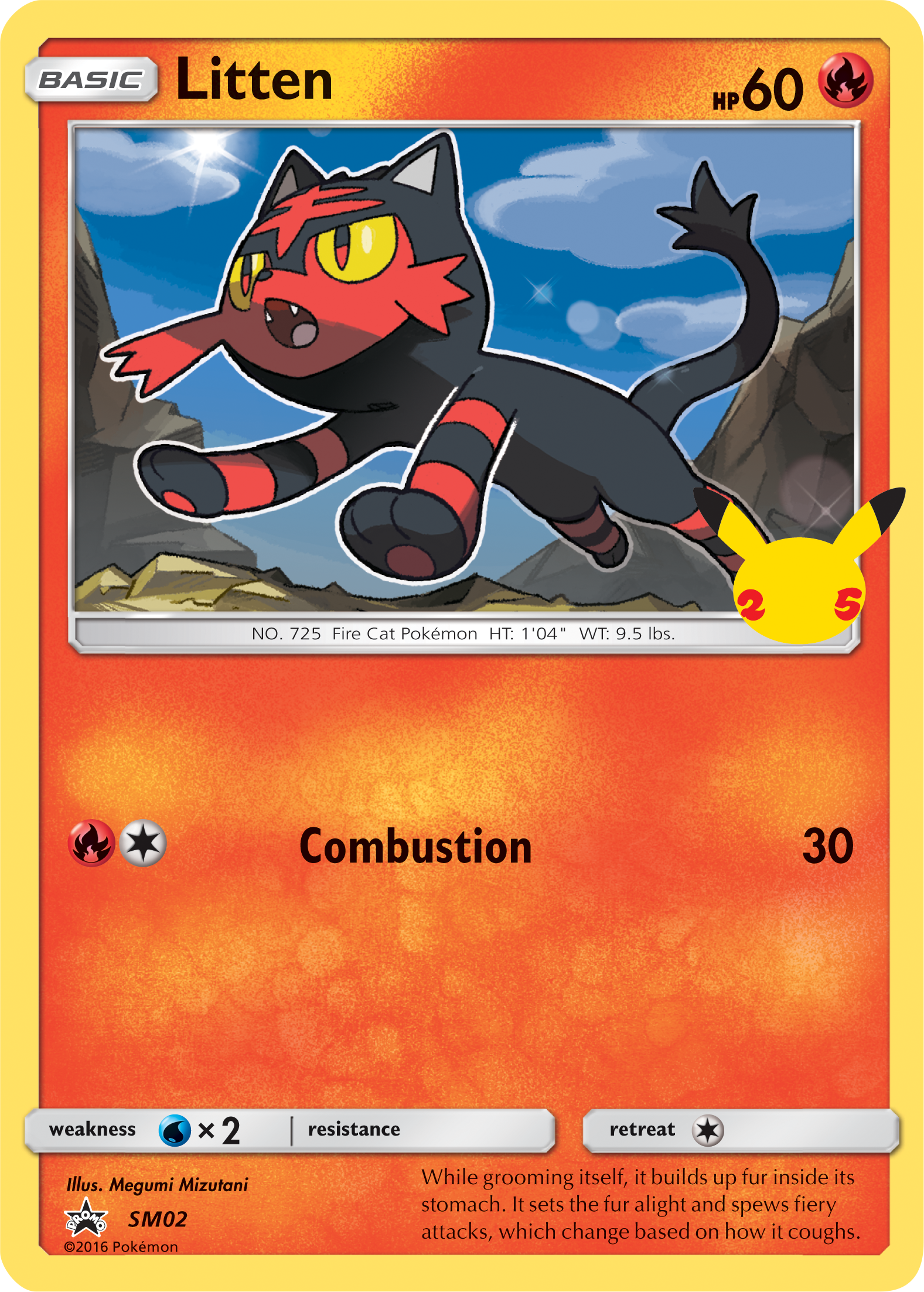 Litten (SM02) (Jumbo Card) [First Partner Pack] | Card Merchant Takapuna