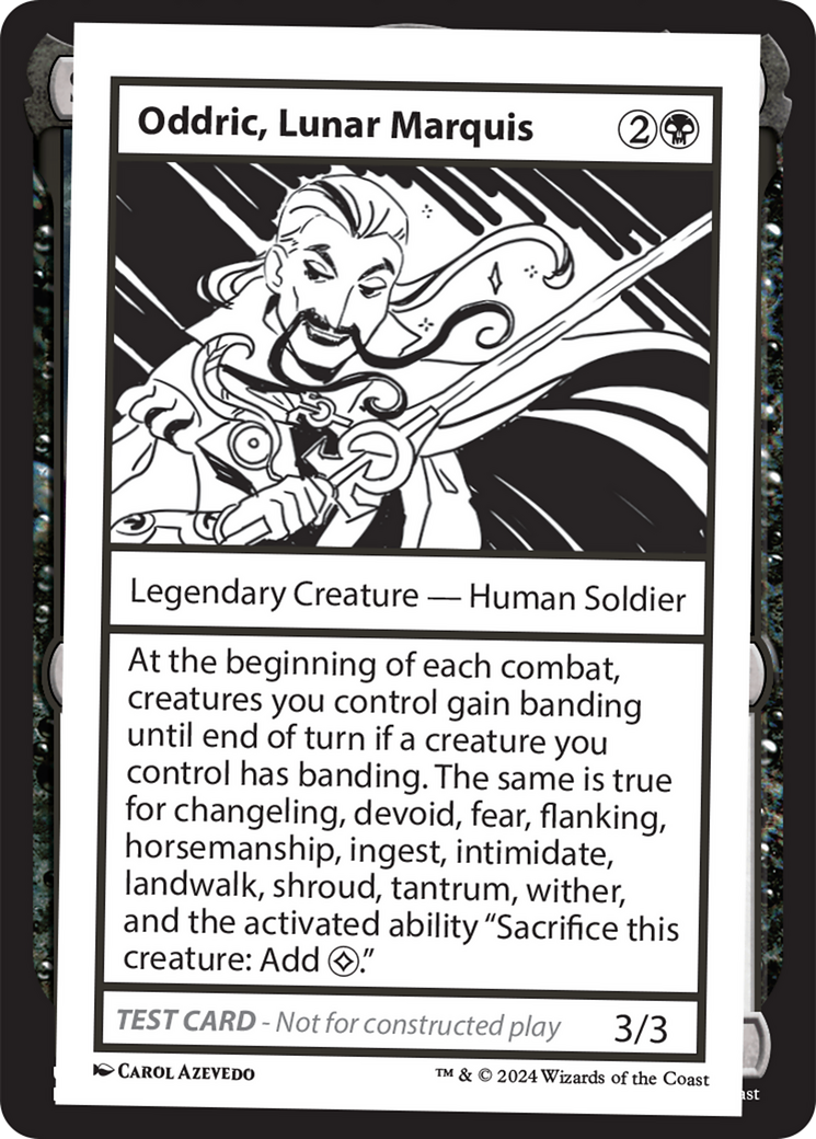 Oddric, Lunar Marquis [Mystery Booster 2 Playtest Cards] | Card Merchant Takapuna