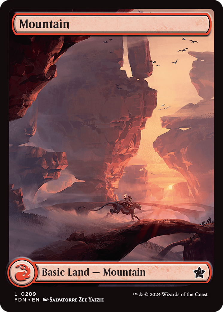 Mountain (0289) [Foundations] | Card Merchant Takapuna