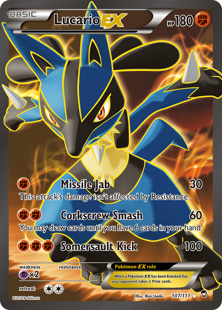 Lucario EX (107/111) [XY: Furious Fists] | Card Merchant Takapuna