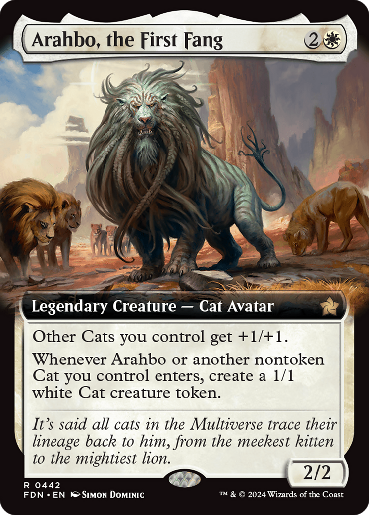 Arahbo, the First Fang (Extended Art) [Foundations] | Card Merchant Takapuna