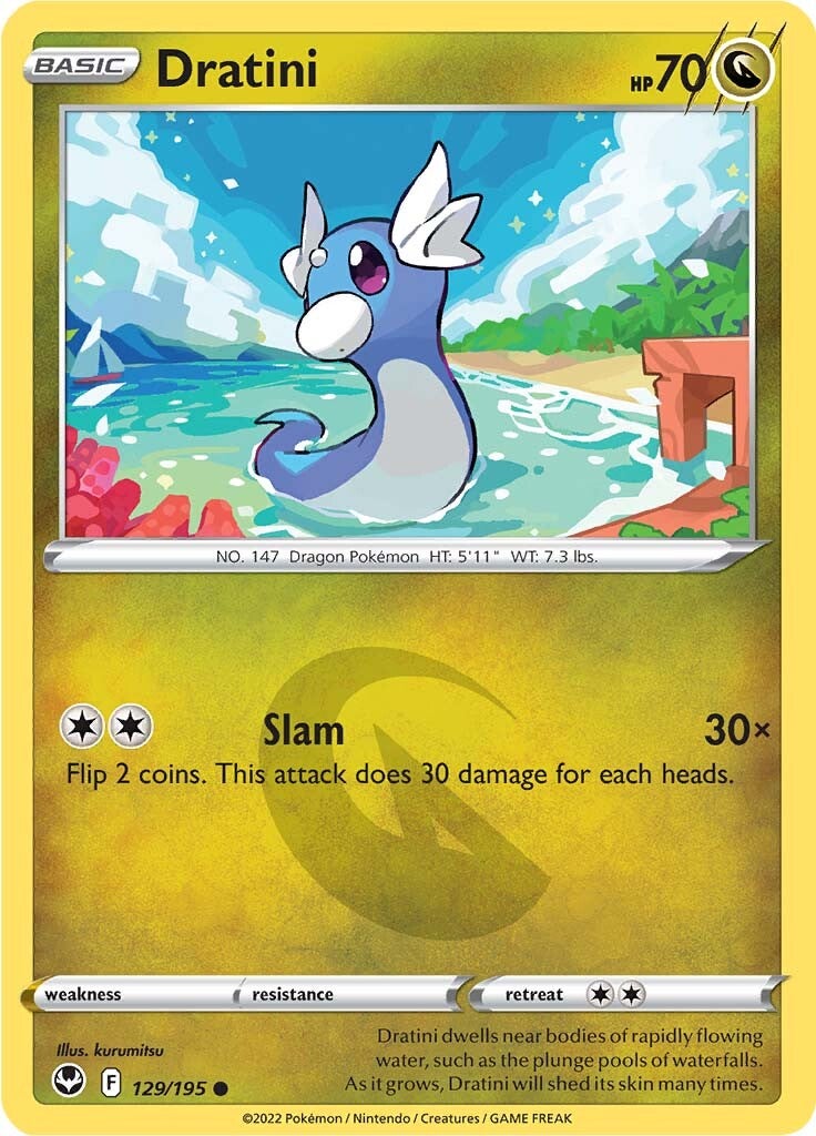 Dratini (129/195) [Sword & Shield: Silver Tempest] | Card Merchant Takapuna