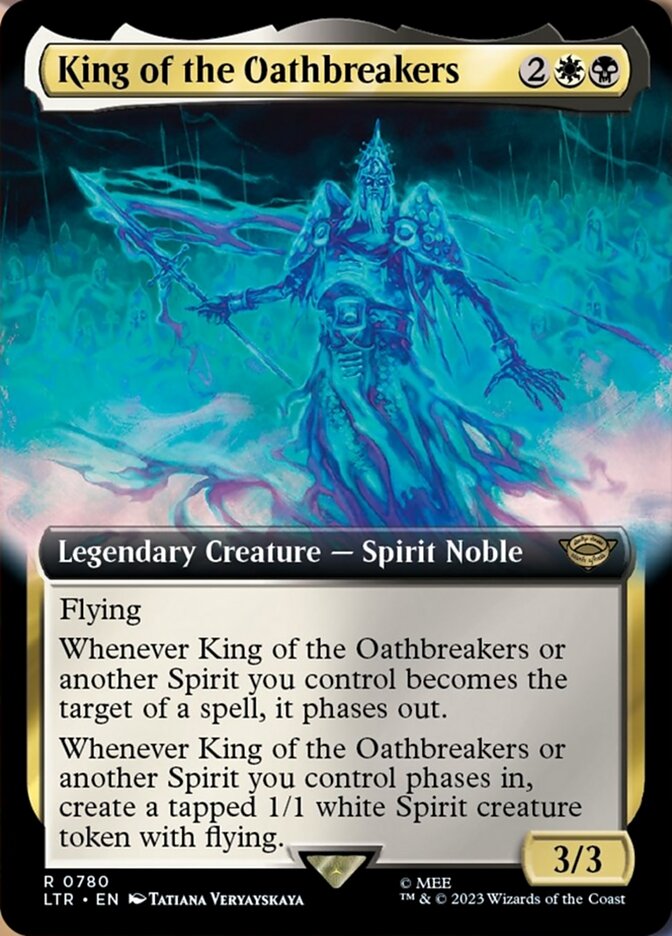 King of the Oathbreakers (Extended Art) (Surge Foil) [The Lord of the Rings: Tales of Middle-Earth] | Card Merchant Takapuna