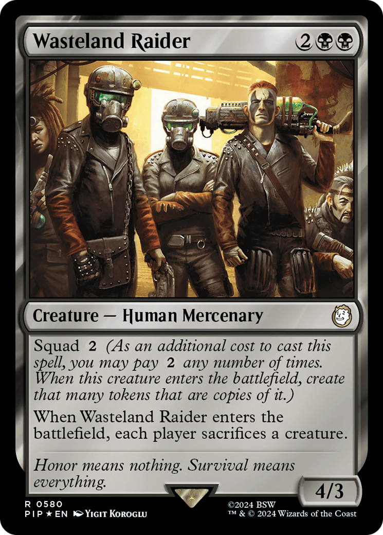 Wasteland Raider (Surge Foil) [Fallout] | Card Merchant Takapuna