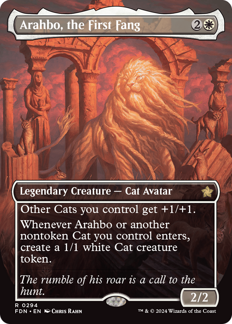 Arahbo, the First Fang (Borderless) [Foundations] | Card Merchant Takapuna