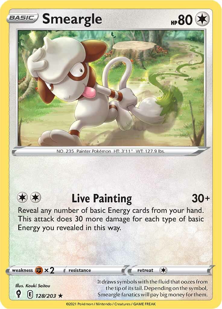 Smeargle (128/203) [Sword & Shield: Evolving Skies] | Card Merchant Takapuna