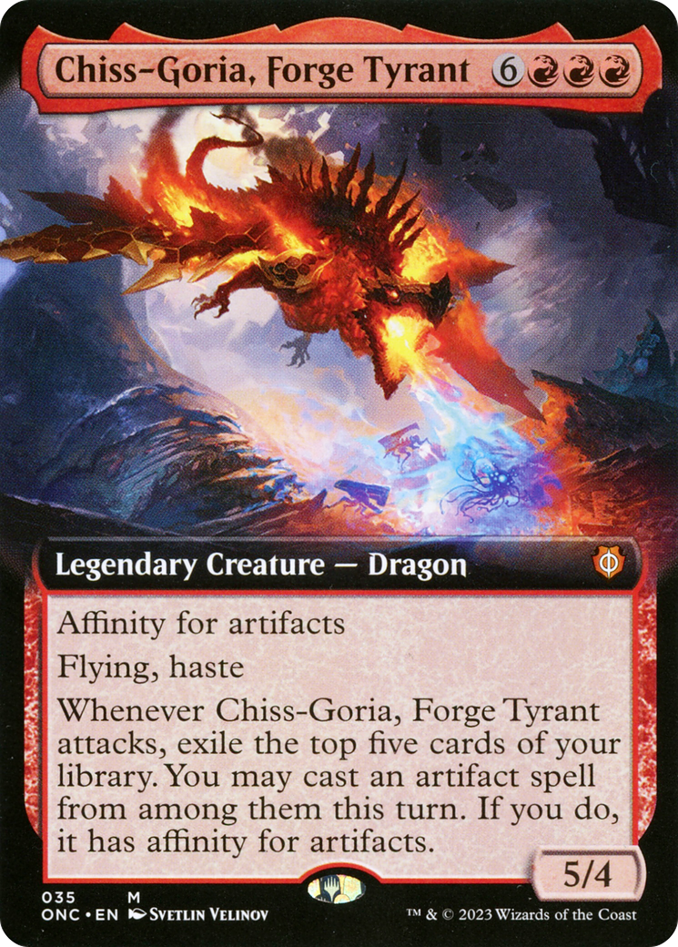 Chiss-Goria, Forge Tyrant (Extended Art) [Phyrexia: All Will Be One Commander] | Card Merchant Takapuna