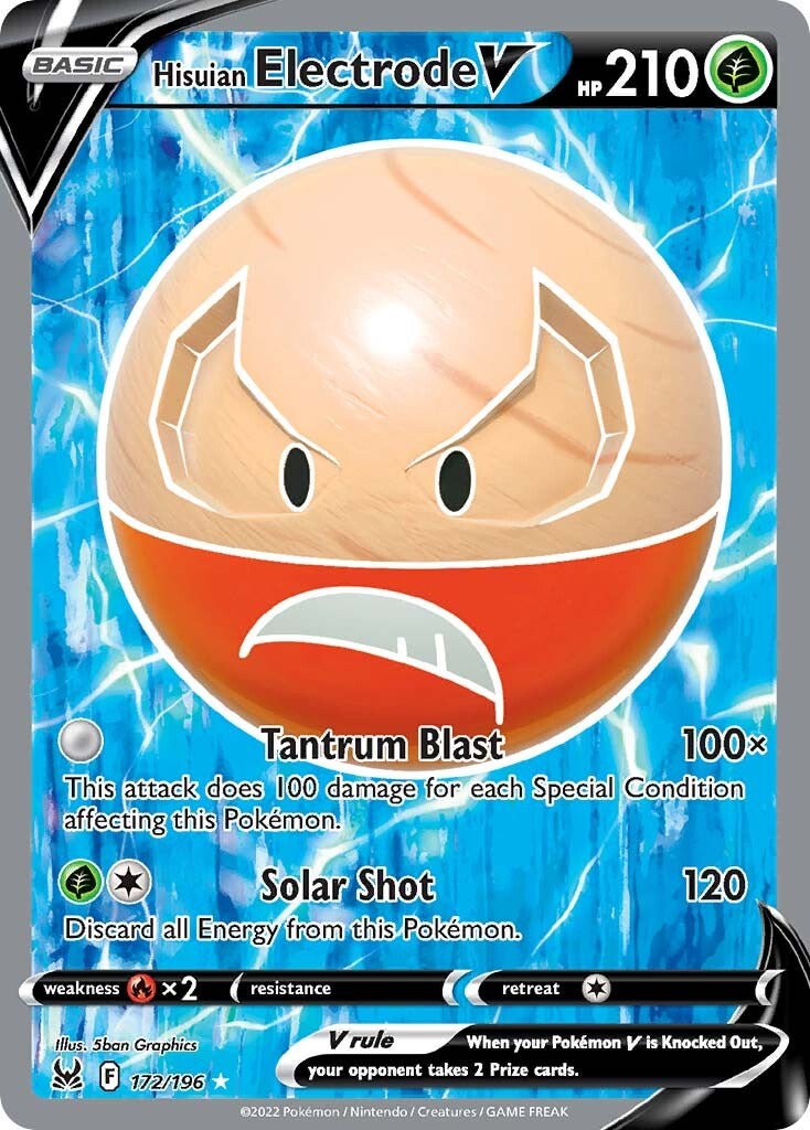 Hisuian Electrode V (172/196) [Sword & Shield: Lost Origin] | Card Merchant Takapuna