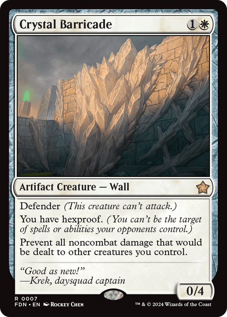 Crystal Barricade [Foundations] | Card Merchant Takapuna