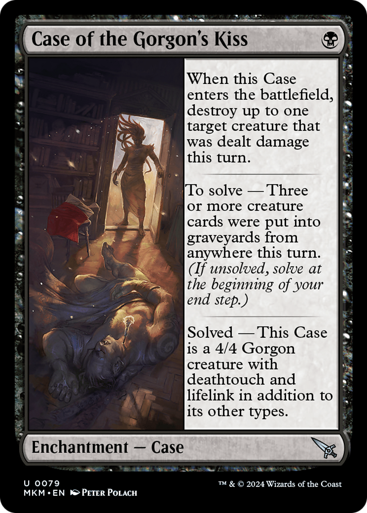 Case of the Gorgon's Kiss (Red) [Murders at Karlov Manor] | Card Merchant Takapuna