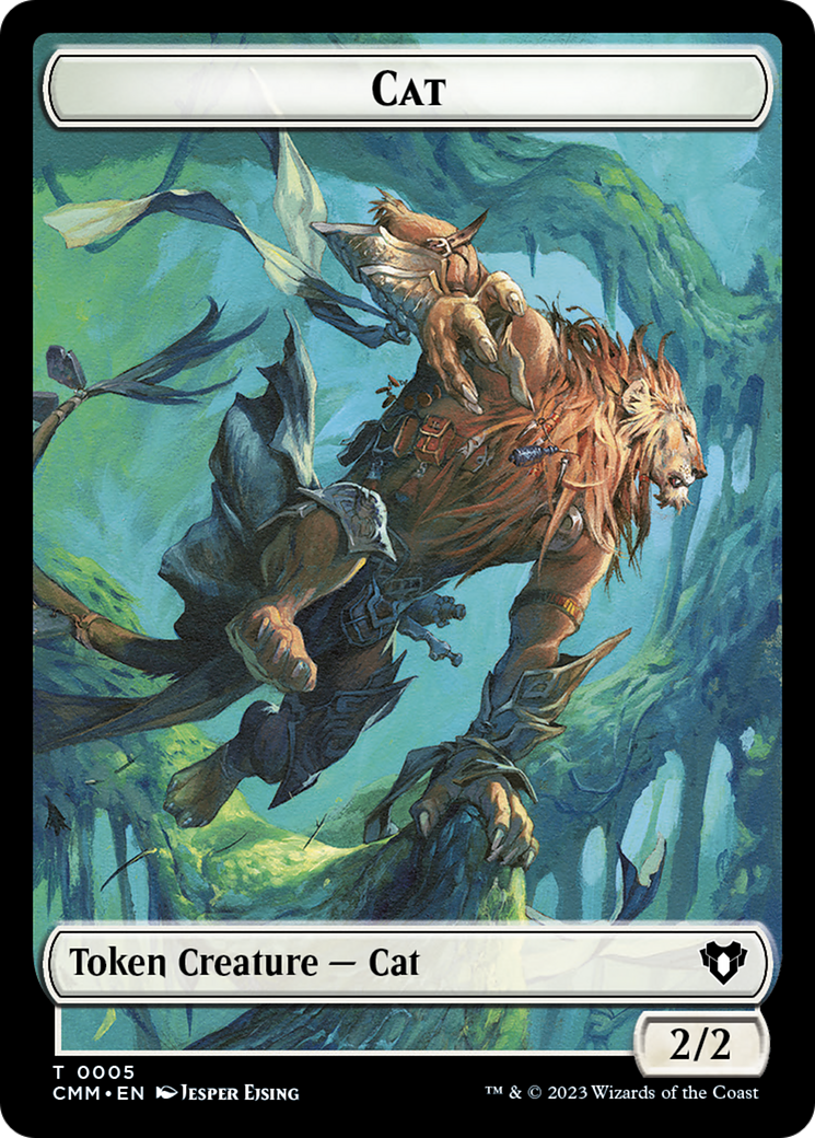 Clue // Cat (0005) Double-Sided Token [Commander Masters Tokens] | Card Merchant Takapuna