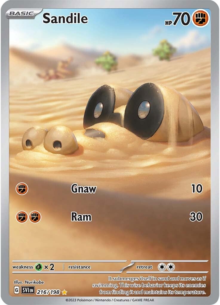 Sandile (216/198) [Scarlet & Violet: Base Set] | Card Merchant Takapuna