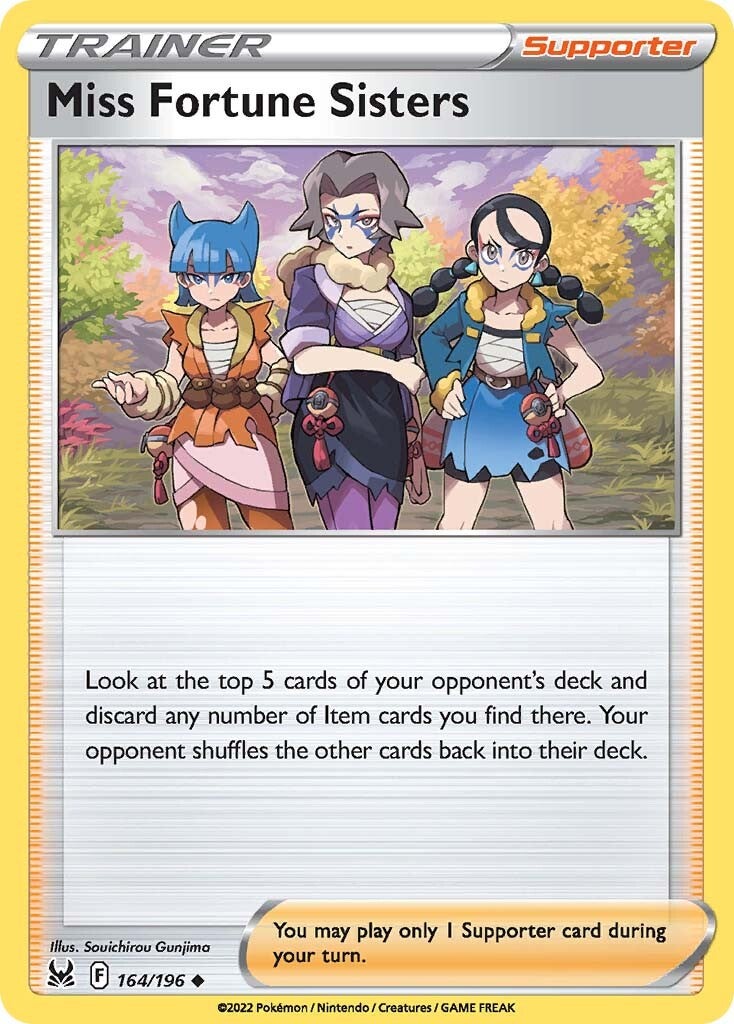 Miss Fortune Sisters (164/196) [Sword & Shield: Lost Origin] | Card Merchant Takapuna